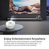 Mini Portable Projector 1080P Full HD Portable Projector Home Projector for Smartphone Tablets, for Kids Child Gift, Support Mobile Power (White) view 3