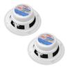 Pyle 6.5 Inch Dual Marine Speakers - 2 Way Waterproof and Weather Resistant Outdoor Stereo Sound System Bundle with 400 Watt 4 Channel Micro Amplifier view 3