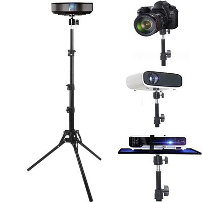 Coret Projector Tripod Stand Mount, Portable Tripod Mount Floor Stand, Folding, Outdoor Stand for Projector, Adjustable Height 19in to 75in (not incluld Tray)