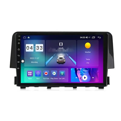 Android 13 Car Stereo Radio for Honda Civic 2016-2021, Biorunn 9 Inch Car GPS Navigation Touch Screen Voice Control Wireless Wired Car-Play Android Auto Navi FM RDS Head Unit 2GB RAM 32GB ROM