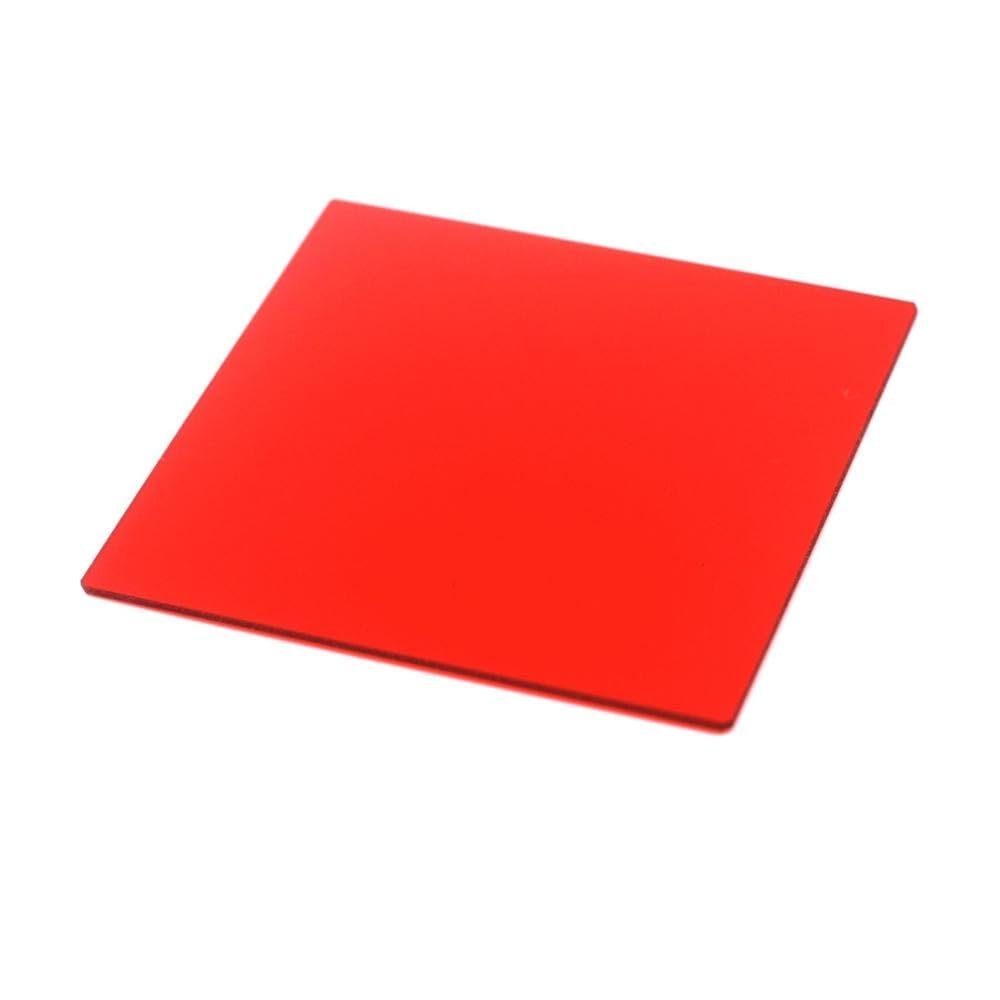 10pcs Total Size 50x50x2mm 600nm Square red ir Pass Filter Glass HB600