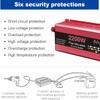1000W 1600W 2200W 3000W Pure Sine Wave Inverter 12V/24V DC to AC 110V120V Car Converter Power Inverter with LCD Display and Cooling Fans for Car RV Solar Panel (12Vto110V,2200W) view 4
