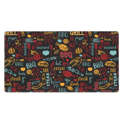 Colorful Cafe Menu Large Mouse Pad Gaming Mousepad XXL 15.829.5 in Non-Slip Rubber Base Desk Mats on Top of Desks Mouse Pads for Wireless Mouse Computer Desks Accessories