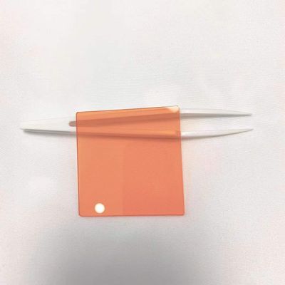 Multiple Size Square 565nm Longpass Filter Light Orange Otical Glass CB565 (Color : Orange, Size : 35x35mm)