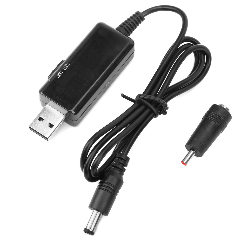 NDNCZDHC DC 5V to 12V Converter USB Voltage Step Up Converter Cable, USB to DC Power Cable Power Supply Adapter Cable 5V to 9V 12V