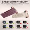 Minyee 2 Packs Floral Engraved Band Compatible with Fitbit Versa 4/Versa 3/Sense 2/Sense Band Women, Cute Silicone Dandelion Sunflower Design Soft Sport Fancy Summer Strap for Sense 2 view 2