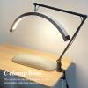 Led Half Moon Light for Lashes, Tattoo Lamp, 20 Inch Estheticians Light Desk Lamp 1680LMLED Fill Light with Phone Holder for Tattoo Make Up Lash Tech Manicure (US) view 2