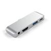 MERRYHAPY USB- Adapter with Pd Charging USB Headphone Jack for Laptops Compact Design High-Speed Data Transfer Silver view 4