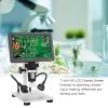 1080P Digital Jewelry Microscope - 7 Inch FHD LCD Display, 2000x Magnification Zoom, Soldering Microscope for Biological Observation and Watch Repair, 12MP Camera, LED Lights view 3