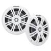 2 Pair (QTY 4) of Kicker KM 6.5" 150 Watt Peak Power 4 Ohm Coaxial Marine White Boat Audio Speakers, Speaker Wire view 2
