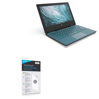 BoxWave Screen Protector Compatible with HP Chromebook x360 11 G4 EE - ClearTouch Crystal (2-Pack), HD Film Skin - Shields from Scratches