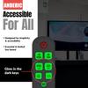[10 Pack] Anderic Easy Big Button Universal TV Remote Control. Easy to Use, Learning, Glow Keys - Television & Cable Box Controller, Perfect for Assisted Living Elderly Care - White - RR1004 view 3