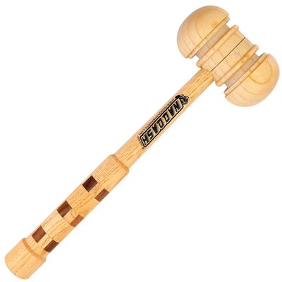 Stylish Double Side Bat Mallet for Cricket Bat Knocking Fancy Handle Ash Wood by Naqqash Sports