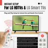 [25 Pack] Anderic Easy Big Button Universal TV Remote Control. Easy to Use, Learning, Glow Keys - Television & Cable Box Controller, Perfect for Assisted Living Elderly Care - White - RR1004 view 3