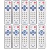 [10 Pack] Anderic EzWipe 1-Device Universal Cleanable TV Remote - Simple with Easy Wipe Surface TV Universal Remote Control - Hospitality - RR1002 view 1