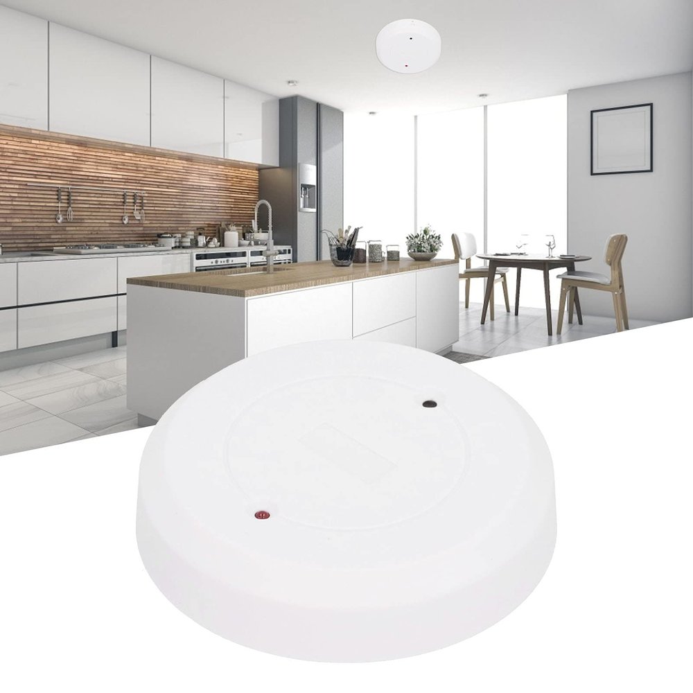 Glass Break Detector, High Sensitivity Alarm Sensor, Round DC 9-16V, for Office Home and Dorm Room Security