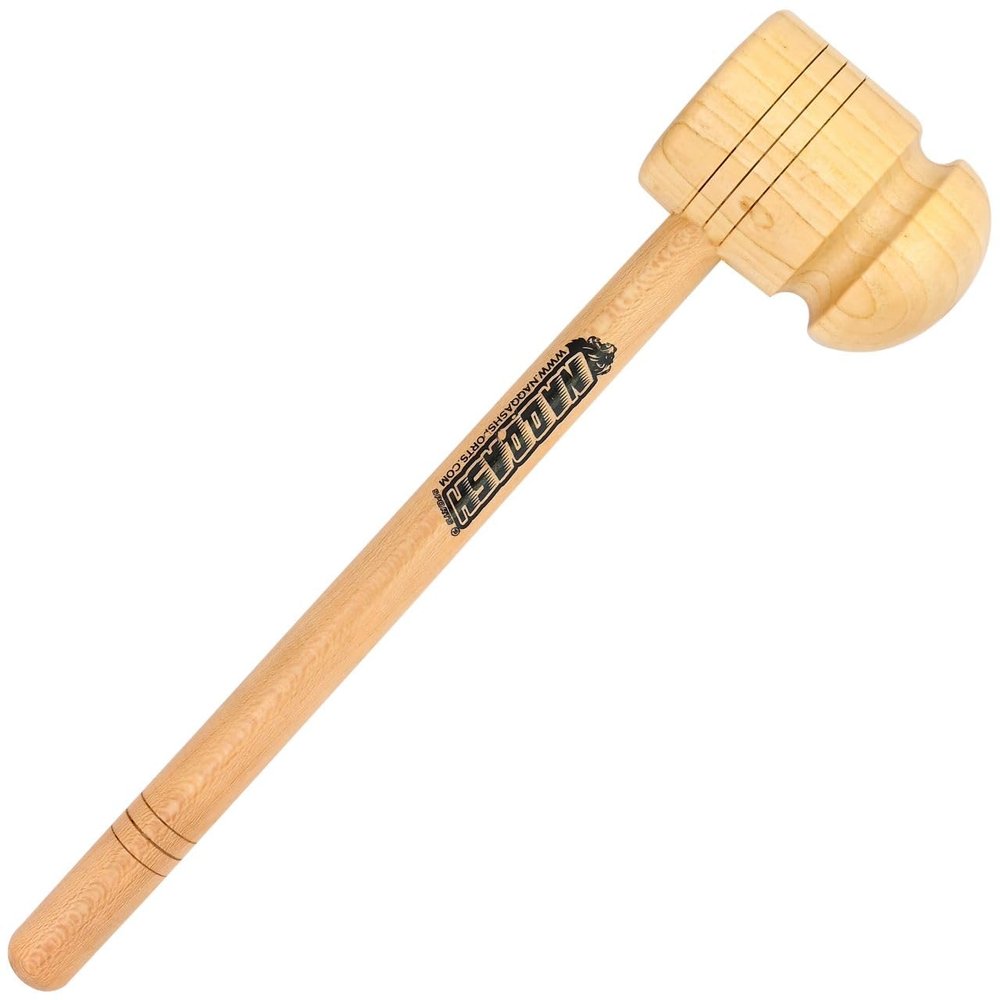One Side Bat Mallet for Cricket Bat Knocking with Made in Ash Wood by Naqqash Sports