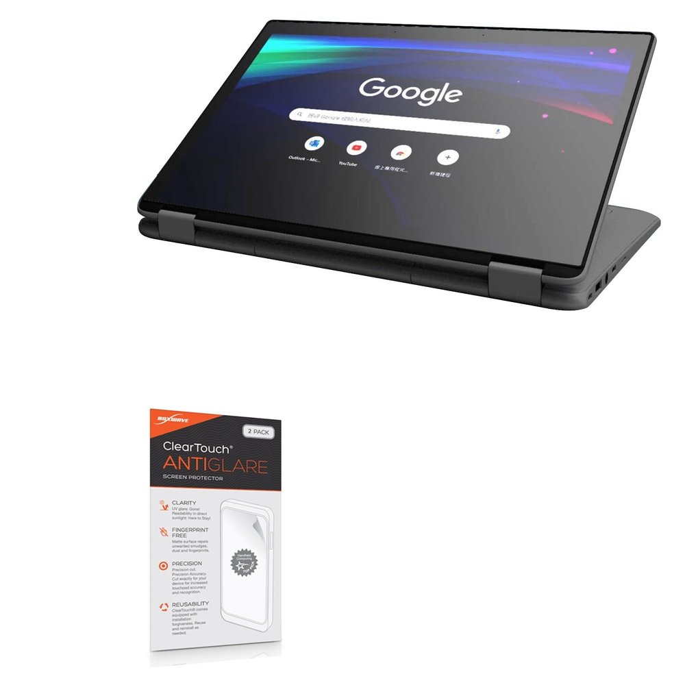 BoxWave Screen Protector Compatible with CTL Chromebook NL72T - ClearTouch Anti-Glare (2-Pack), Anti-Fingerprint Matte Film Skin