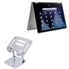 BoxWave Stand and Mount Compatible with Acer Chromebook Enterprise Spin 514 (CP514-3H) - Executive VersaView Laptop Stand, Ergonomic Adjustable Viewing Angle Metallic Riser - Metallic Silver view 1