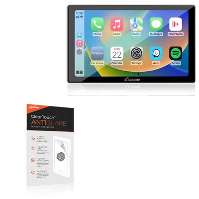 BoxWave Screen Protector Compatible with Carpuride W901S (9 in) - ClearTouch Anti-Glare (2-Pack), Anti-Fingerprint Matte Film Skin