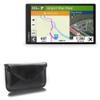 BoxWave Case Compatible with Garmin RV 795 - Elite Leather Messenger Pouch, Synthetic Leather Cover Case Envelope Design - Jet Black view 1