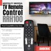 [2-Pack] Anderic Hospitality Universal TV Remote Control - 1-Device - TV Only - Great for Seniors/Hospitality/Hotels/Motels/Resorts - Jumbo Keys RRH100 (1-Pack) view 2