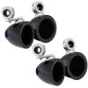 2 Pair (Qty 4) of Kicker KMMTES 4" Weatherpoof Marine Mini Tower Empty Speaker Pods Enclsoures (Black) view 1