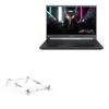 BoxWave Stand and Mount Compatible with AORUS 15X (2023) - Pocket Aluminum Stand 3-in-1, Portable Multi Angle Viewing Riser - Metallic Silver view 1