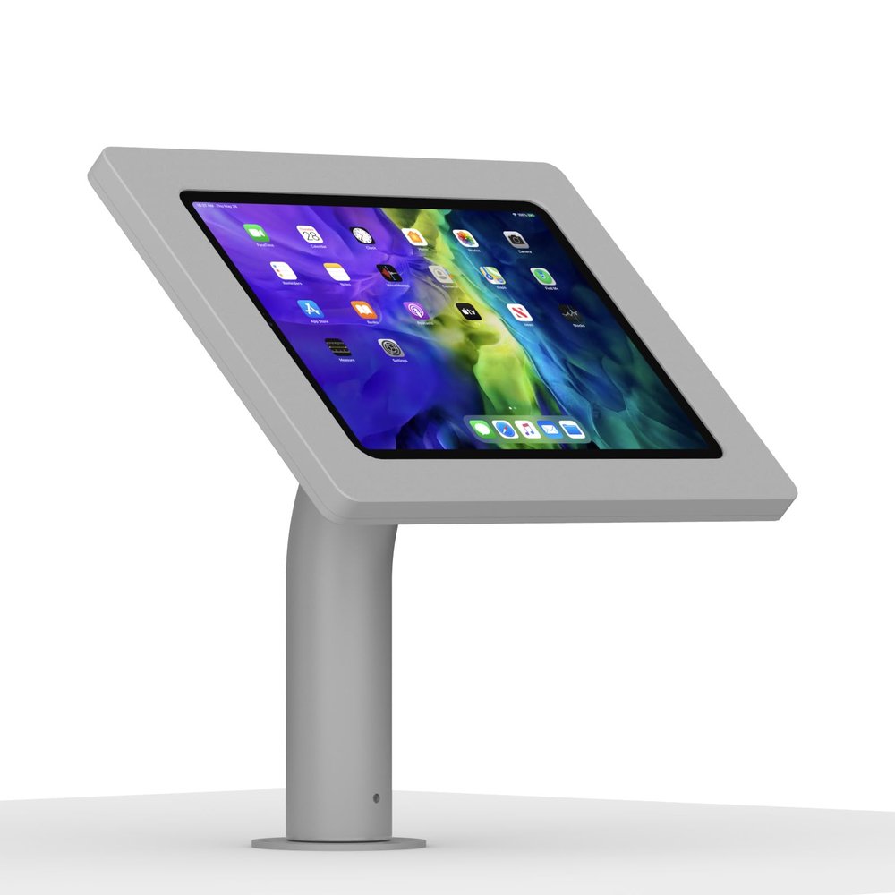 VidaMount Light Grey Enclosure and Fixed Surface Wall/Table Mount [Bundle] Compatible with iPad Pro 11" (1st/2nd/3rd/4th Gen), Air 10.9" (4th/5th Gen) & Air 11" (M2-M3)