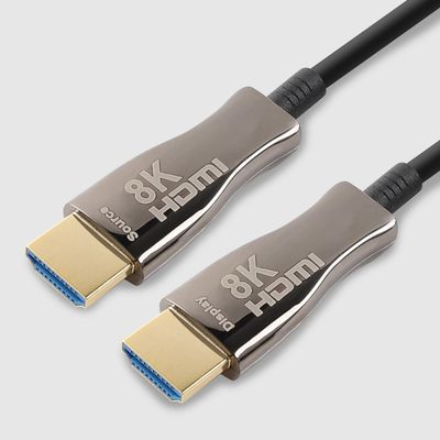 100FT 8K Fiber Optic HDMI Cable (48Gbps, in-Wall CL3 Rated, eARC, 8K 60Hz, 4K 144Hz, HDCP 2.3, HDR10+) Ultra High Speed HDMI AOC 2.1 Cable - for Gaming, VR, HDTV, Monitor, PC