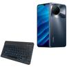 BoxWave Keyboard Compatible with Infinix Note 12 (2023) - SlimKeys Bluetooth Keyboard - with Backlight, Portable Slim LED 7 Colors - Jet Black view 1