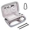 MOSISO Electronic Organizer Travel Case Compatible with MacBook Power Adapter, Compatible with Magic Mouse & Pencil, SD Card, USB Flash Disk with 4 Modular Insert & 2 Cable Tie & Snap Hook, Gray view 1