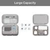 MOSISO Electronic Organizer Travel Case Compatible with MacBook Power Adapter, Compatible with Magic Mouse & Pencil, SD Card, USB Flash Disk with 4 Modular Insert & 2 Cable Tie & Snap Hook, Gray view 2