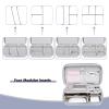 MOSISO Electronic Organizer Travel Case Compatible with MacBook Power Adapter, Compatible with Magic Mouse & Pencil, SD Card, USB Flash Disk with 4 Modular Insert & 2 Cable Tie & Snap Hook, Gray view 3