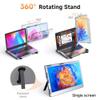 F2 Triple Portable Monitor Extender Aluminum Alloy Dual 14'' Display Multi-angle FHD 1080P IPS Type-C/Mini HDMI Laptop Screen Extender Compatible with Windows/MAC/Chrome/Linux (F1-JJSZ-01) view 2