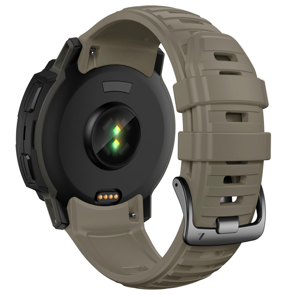 NotoCity Band for Garmin Instinct 2X Solar, Instinct 2X Soft 26MM Silicone Replacement Watch Strap(Brown)
