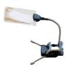 Meichoon Desktop Magnifying Glass with 2 LED Lights Lighting 2X 15X Magnification Stand can be Bent with The Bottom Clip Shrinkable Desktop Reading Newspaper for The Elderly view 1