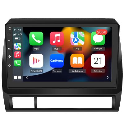 Litillbuly Android 12 2GB+32GB Wireless Carplay Receiver for Toyota Tacoma 2005-2015, 9 Inch Touch Screen with GPS/FM/WiFi/USB/SWC