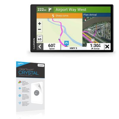 BoxWave Screen Protector Compatible with Garmin RV 795 - ClearTouch Crystal (2-Pack), HD Film Skin - Shields from Scratches