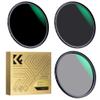 K&F CONCEPT 77mm Lens Filters Kit Neutral Density ND8 ND64 CPL Circular Polarizer Filter Set with 24 Multi-Layer Coatings for Camera Lens view 1
