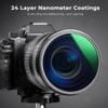 K&F CONCEPT 77mm Lens Filters Kit Neutral Density ND8 ND64 CPL Circular Polarizer Filter Set with 24 Multi-Layer Coatings for Camera Lens view 4