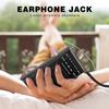 Goodes AM FM Radio Portable for Home Outdoor, Transistor Radio 2AA Battery Operated with Long Range Reception, Loud Speaker, Transistor Antenna, Earphone Jack, Small Gifts for Seniors Elderly-Black view 3