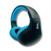 THINGS AUDIO Portable Personal FM Radio Headphones Pull-Out Antenna for Great Reception, Walking, Jogging, Relaxing, School, Talk Radio - Powered by 2AA Batteries (Not Included) (Black & Blue) view 2