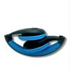 THINGS AUDIO Portable Personal FM Radio Headphones Pull-Out Antenna for Great Reception, Walking, Jogging, Relaxing, School, Talk Radio - Powered by 2AA Batteries (Not Included) (Black & Blue) view 3