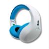 THINGS AUDIO Portable Personal FM Radio Headphones Pull-Out Antenna for Great Reception, Walking, Jogging, Relaxing, School, Talk Radio - Powered by 2AA Batteries (Not Included) (White & Blue) view 2