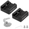 NEEWER 2 Pack Cold Shoe Mount Adapter with 1/4" Screws for Flash LED Light Monitor Microphone, Aluminum Shoe Mount with Anti Twist Pins Non Slip Pads Compatible with SmallRig Cage Top Handles, UA031 view 1