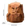 AIGUONIU Vintage leather shoulder bag laptop Travel shoulder bags handbags for business (Brown) view 2