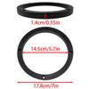 Zangc 6.5 Inch Car Universal Fit ABS Speaker Spacers Car Stereo Speaker Spacer Adaptors for Cars, Boats, Trucks, RV, etc. -1 Pair view 4