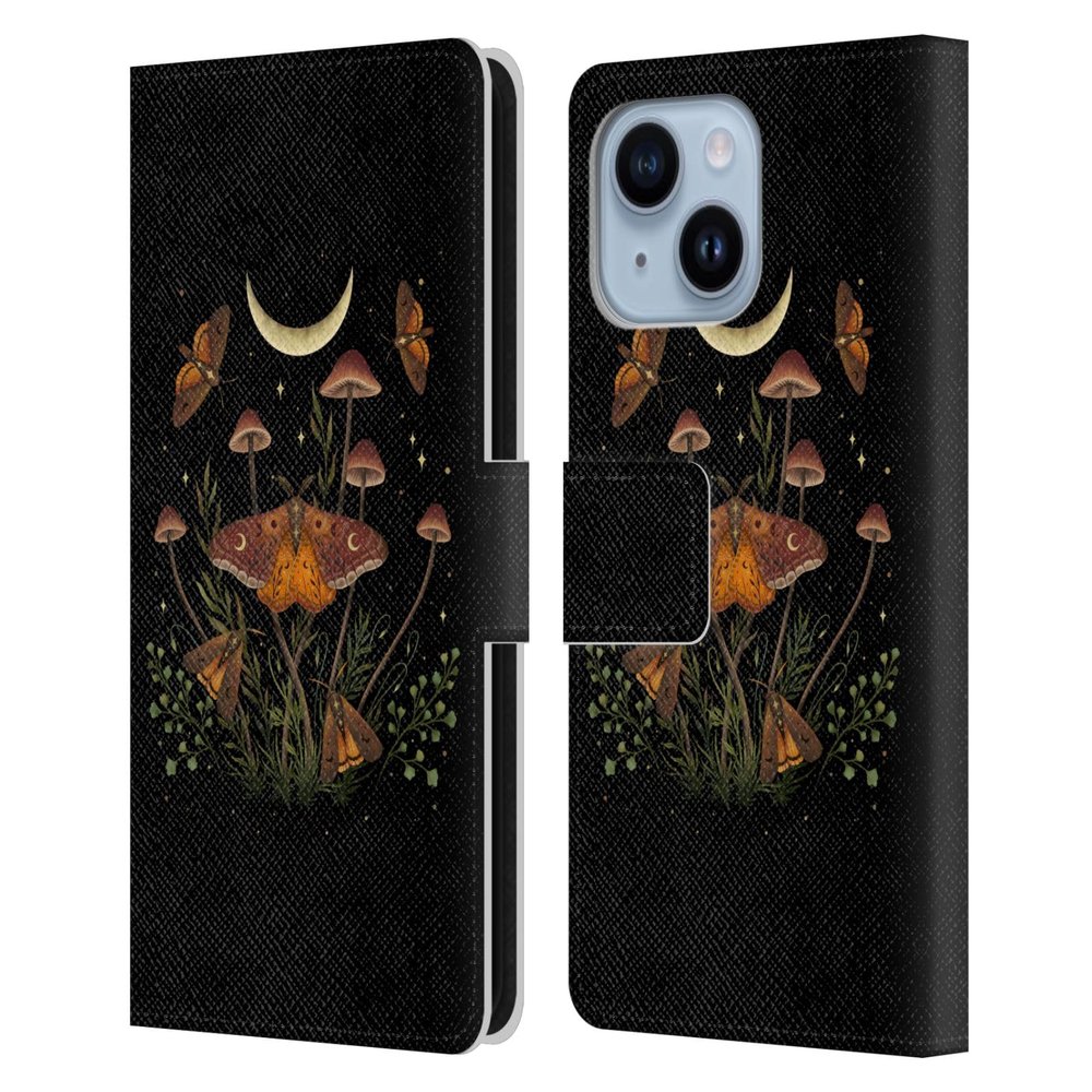 Head Case Designs Officially Licensed Episodic Drawing Autumn Light Underwings Illustration Animals Leather Wallet Case Compatible with Apple iPhone 14 Plus