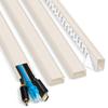 YCLYC 62.8in Cable Cover Wall, Beige Wire Cover for Wall, Paintable Cord Cover Wall Kit, Cord Hiders for TV on Wall, Hide Cords Wall Mounted TV - Cord Concealer Cable Channel 4xL15.7in W0.98in H0.5in view 1